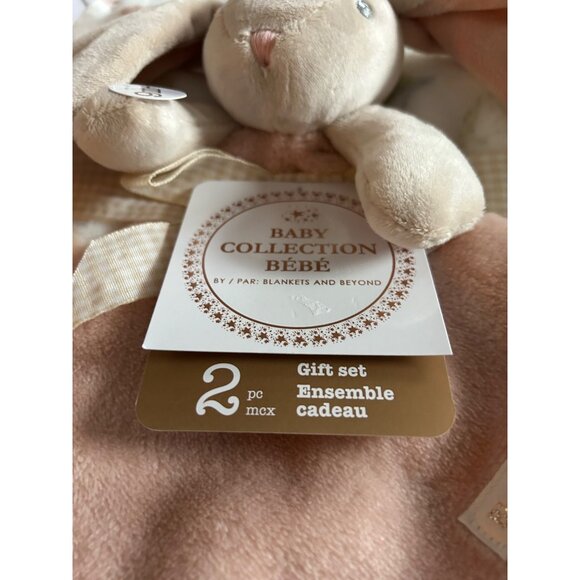 Baby Collection Bébé 2-Piece Gift Set Swaddle Bag & Bunny Security Blanket 0-3M - Picture 10 of 14